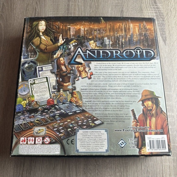 Android Board Game Fantasy Flight 2008 Kevin Wilson 99% Complete Original. EUC - Picture 16 of 16